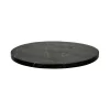 Pomax Concepts Modulaires-CARRARA - dessus de table - marbre - DIA 45 x H 1,5 cm - noir