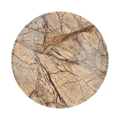 Pomax Concepts Modulaires-CARRARA - dessus de table - marbre - DIA 45 x H 1,5 cm - rose