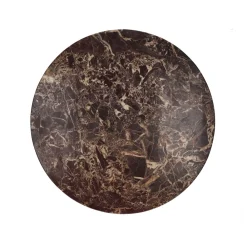 Pomax Concepts Modulaires-CARRARA - dessus de table - marbre - DIA 45 x H 1,5 cm - rouge