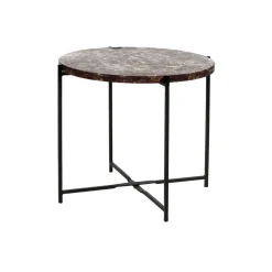 Pomax Concepts Modulaires-CARRARA - dessus de table - marbre - DIA 45 x H 1,5 cm - rouge