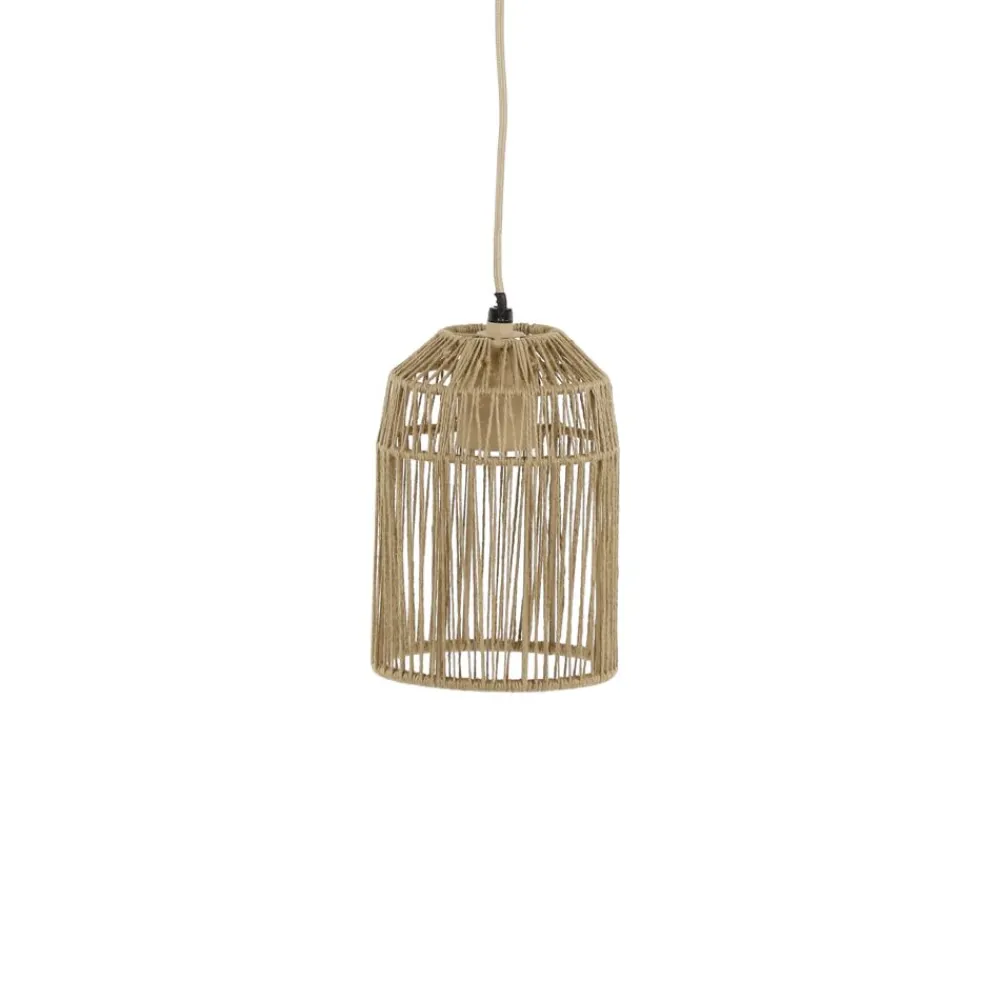Pomax Suspensions-CASITA - lampe suspendue - corde / métal - DIA 13 x H 18,5 cm - naturel