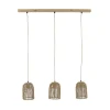 Pomax Suspensions-CASITA - lampe suspendue - corde / métal - L 80 x W 13 x H 100 cm - naturel