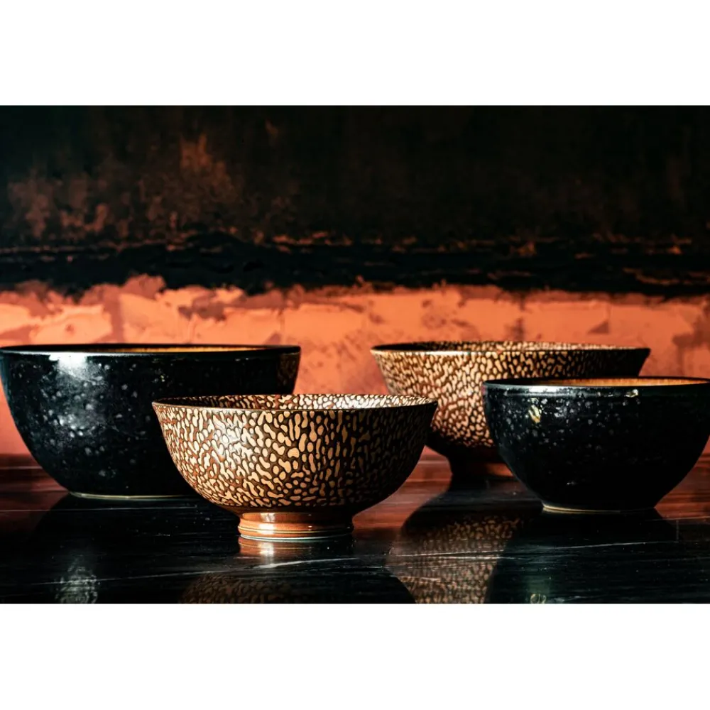 Pomax Vaisselle-CENSU - bol à soupe - porcelaine - DIA 15 x H 7 cm - cuivre