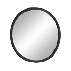 Pomax Miroirs-CHARLIE - miroir - aluminium / verre miroir - L 40 x W 35 x H 2 cm - noir