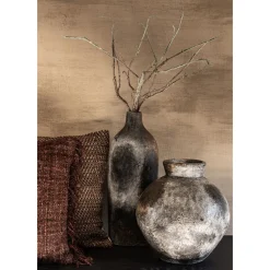 Pomax Coussins-CHIQUE - coussin - coton - L 45 x W 45 cm - brun