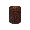 Pomax Photophores / T-lights-CHOCOLAT - photophore - verre - DIA 10 x H 13 cm - chocolat