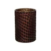 Pomax Photophores / T-lights-CHOCOLAT - photophore - verre - DIA 12 x H 17 cm - chocolat
