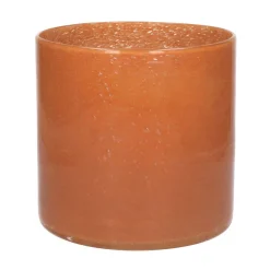 Pomax Photophores / T-lights-CITRIEN - photophore/vase - verre - DIA 20 x H 20 cm - orange
