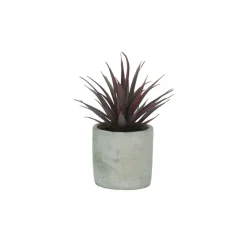 Pomax Plantes-CONCRETE JUNGLE - plante artificielle / violet - synthétique / ciment - DIA 8 x H 16 cm - vert
