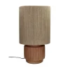 Pomax Lampes De Table-CORDOBA - lampe de table - terracotta / jute - DIA 32 x H 57 cm - terracotta