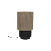 Pomax Lampes De Table-CORDOBA - lampe de table - terracotta / jute - DIA 18 x H 30 cm - noir