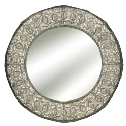 Pomax Miroirs-CORONNE - miroir - métal - DIA 71 x W 6 cm - or