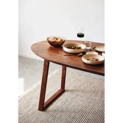 Pomax Tapis-DAISY - tapis - jute / laine - L 240 x W 180 cm - charbon