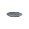 Pomax Vaisselle-DAKOTA - assiette apéritif - porcelaine - DIA 15,8 x H 2 cm - gris