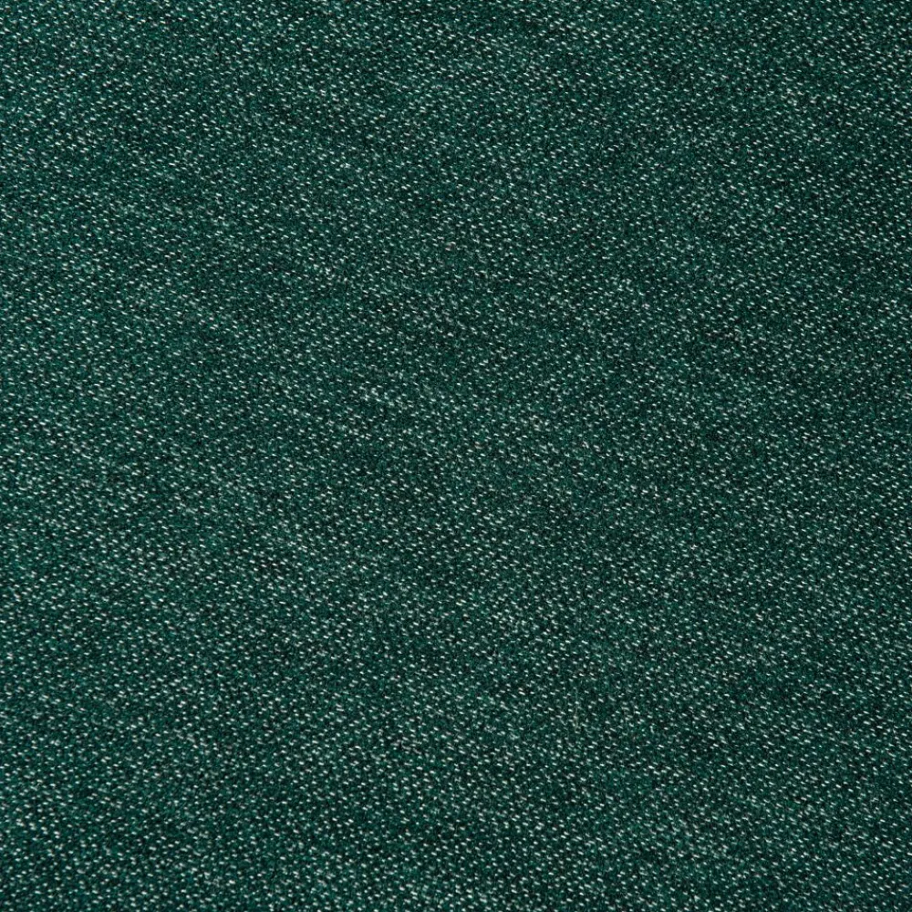Pomax Poufs-DELILAH - pouf - polyester / bois - DIA 80 x H 35 cm - vert forêt
