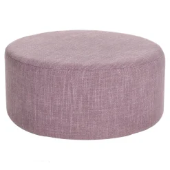 Pomax Poufs-DELILAH - pouf - tissu - DIA 80 x H 35 cm - lavande