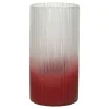 Pomax Vases-DENVER - vase - verre - DIA 14 x H 27,3 cm - rouge