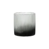 Pomax Vases-DENVER - vase - verre - DIA 10,3 x H 9,6 cm - noir