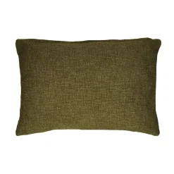Pomax Coussins-DIMARO - coussin - coton / polyester recyclé - L 60 x W 40 cm - vert foncé