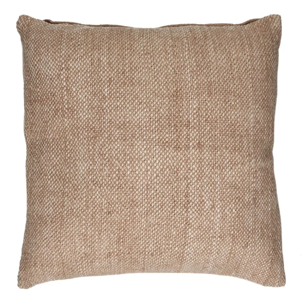 Pomax Coussins-DIMARO - coussin - lin / coton - L 50 x W 50 cm - sable