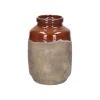 Pomax Vases-EARTH - vase - terracotta - DIA 15,5 x H 22 cm - chocolat