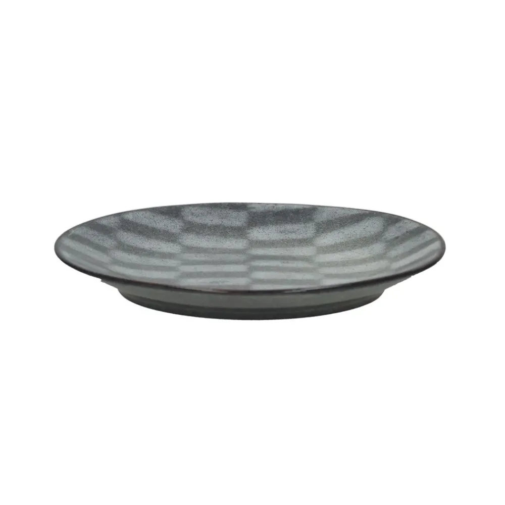 Pomax Vaisselle-EASY - assiette dessert - faïence - DIA 22 cm - brun