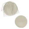 Pomax Linge De Table-ECKOO - set/4 sets de table - coton - DIA 38 cm - blanc