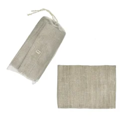 Pomax Linge De Table-ECKOO - set/4 sets de table - chanvre - L 48 x W 33 cm - naturel