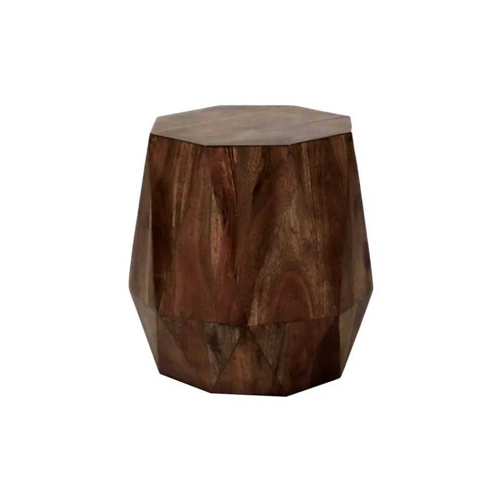 Pomax Tables Basses | Tables-EDENBURG - table basse - bois d'acacia - L 45 x W 45 x H 45 cm - brun