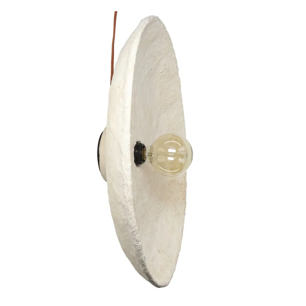 Pomax Appliques-EIVISSA - applique murale - papier mâché - DIA 60 cm - beige