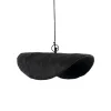 Pomax Suspensions-EIVISSA - suspension - papier mâché - L 45 x W 30 x H 14 cm - noir