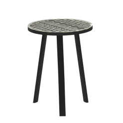 Pomax Tables Basses | Tables-ELFEN - table basse - métal / os - DIA 35 x H 47 cm