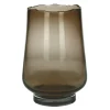 Pomax Photophores / T-lights-ELYZA - photophore/vase - verre - DIA 25 x H 36 cm - ambre