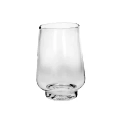 Pomax Photophores / T-lights-ELYZA - photophore/vase - verre - DIA 16 x H 24 cm - transparent