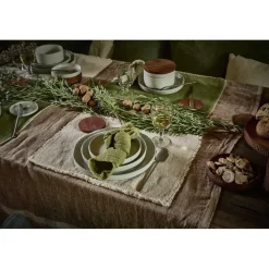 Pomax Vaisselle-EPICES - assiette à dessert - porcelaine - DIA 17 x H 2,5 cm - vert foncé