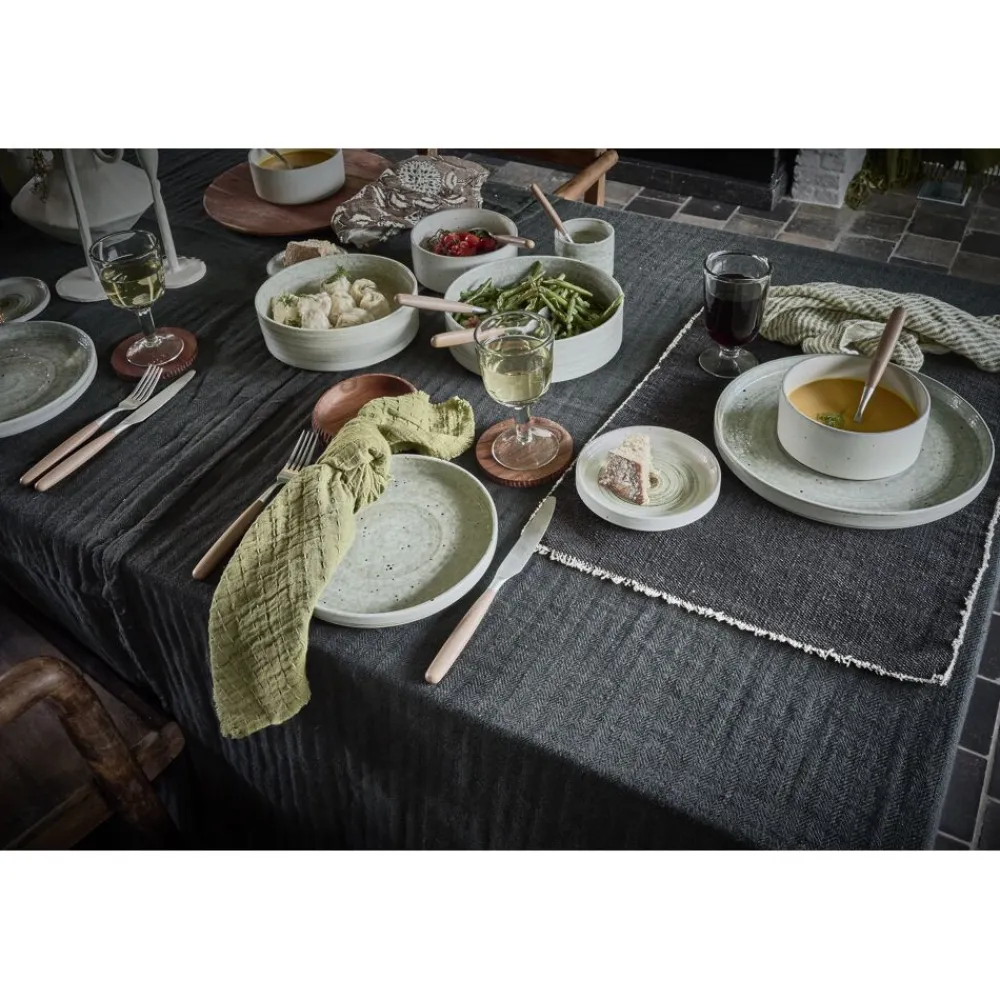 Pomax Vaisselle-EPICES - assiette apéritif - porcelaine - DIA 11,3 x H 1,4 cm - mix de couleurs