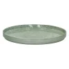 Pomax Vaisselle-EPICES - assiette plate - porcelaine - DIA 27 x H 2,6 cm - vert foncé