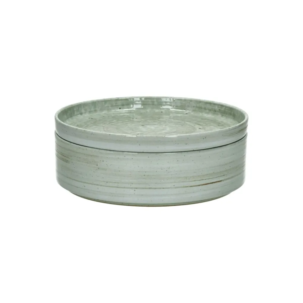 Pomax Vaisselle-EPICES - bol à soupe - porcelaine - DIA 21 x H 6 cm - vert foncé