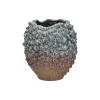Pomax Vases-ESPINA - vase - grès - DIA 18 x H 18,5 cm - gris bleu