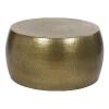 Pomax Tables Basses | Tables-ESTHER - table basse - aluminium - DIA 70 x H 36 cm - brass