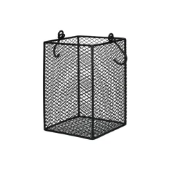 Pomax Concepts Modulaires-ESZENTIAL - panier à couverts - métal - L 12 x W 12 x H 19,5 cm - noir