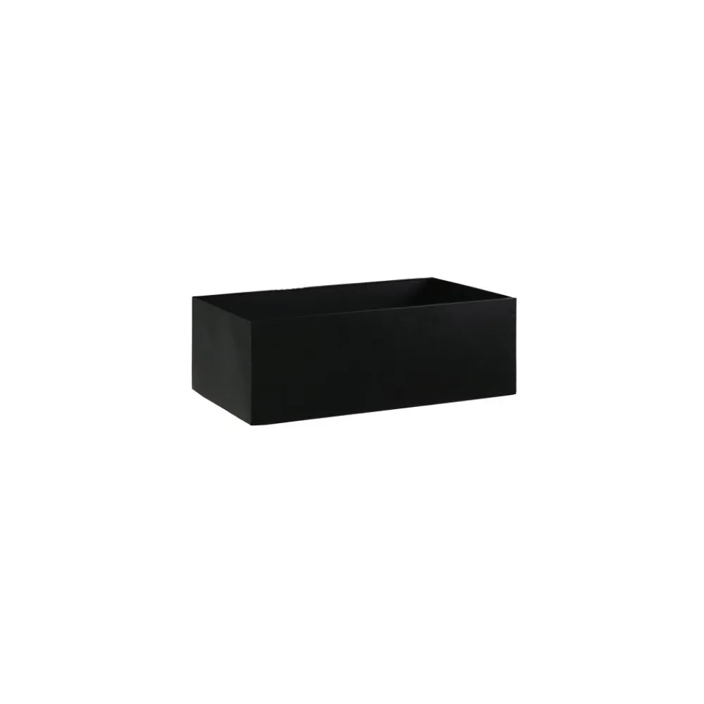 Pomax Concepts Modulaires-ESZENTIAL - récipient - métal - L 50,4 x W 30,4 x H 18 cm - noir