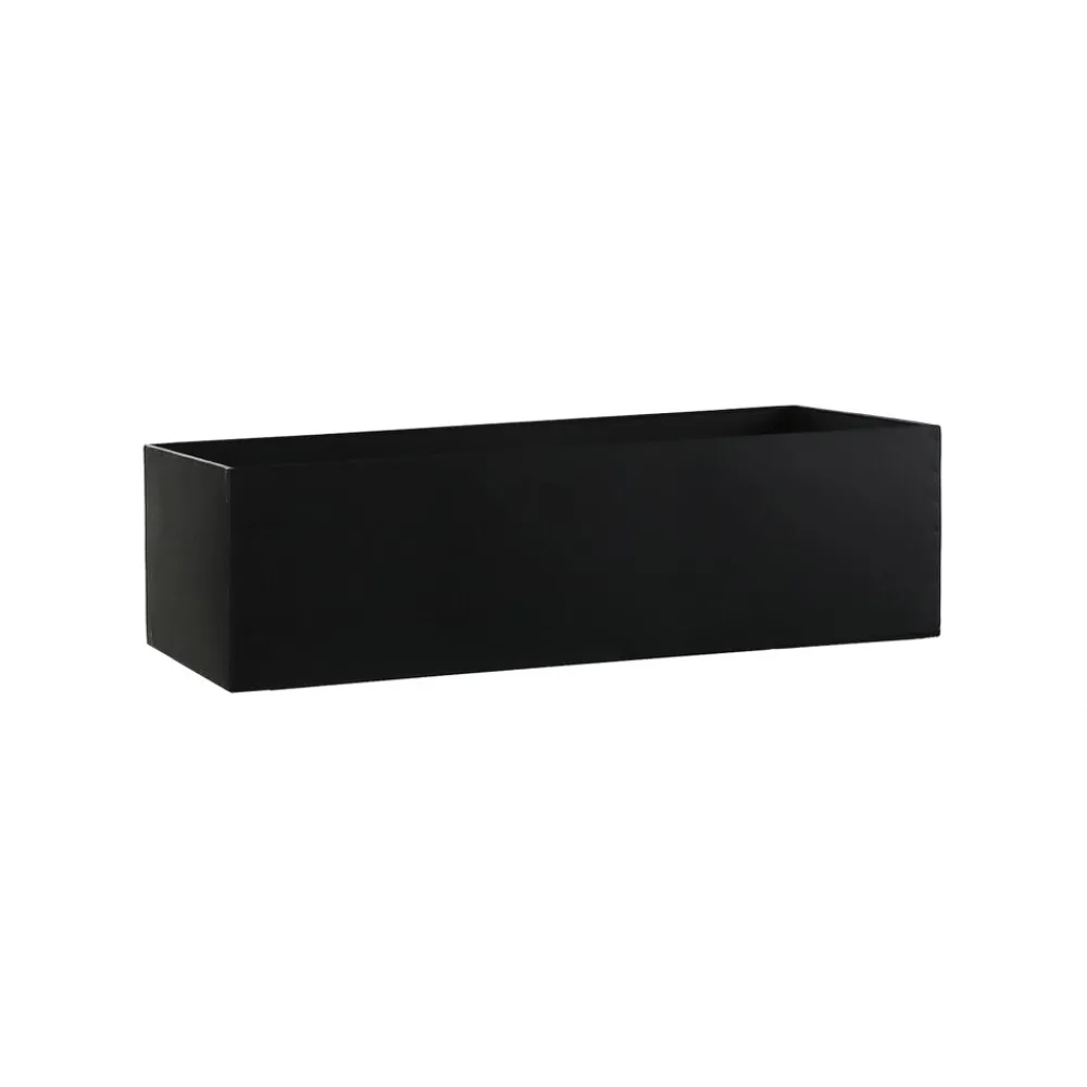 Pomax Concepts Modulaires-ESZENTIAL - récipient - métal - L 60,4 x W 30,4 x H 18 cm - noir