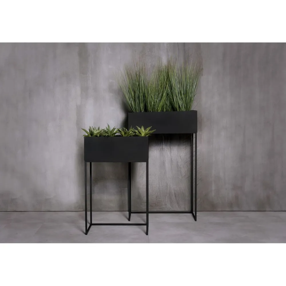 Pomax Concepts Modulaires-ESZENTIAL - récipient - métal - L 60,4 x W 30,4 x H 18 cm - noir