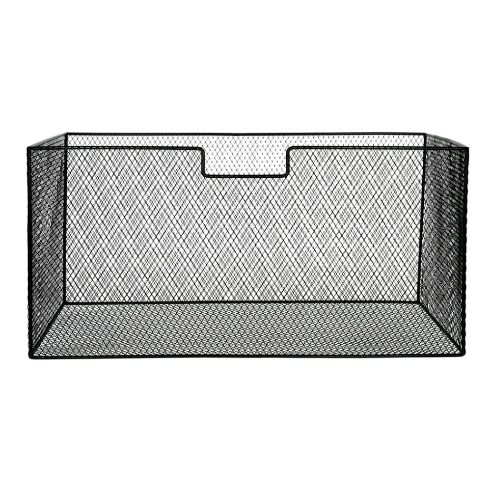 Pomax Concepts Modulaires-ESZENTIAL - set/2 paniers - métal - L 55/56 x W 29/30 x H 17,5/27,5 cm - noir