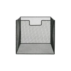 Pomax Concepts Modulaires-ESZENTIAL - set/2 paniers - métal - L 31,5 x W 29,5 x H 17,5/27,5 cm - noir