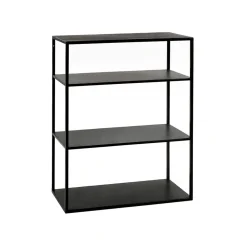 Pomax Étagères-ESZENTIAL - étagère - métal - L 60 x W 30 x H 80 cm - noir