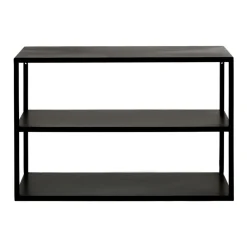 Pomax Étagères Murales | Étagères-ESZENTIAL - étagère - métal - L 60 x W 30 x H 40 cm - noir