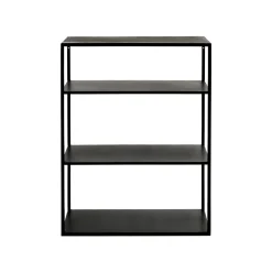 Pomax Étagères-ESZENTIAL - étagère - métal - L 60 x W 30 x H 80 cm - noir