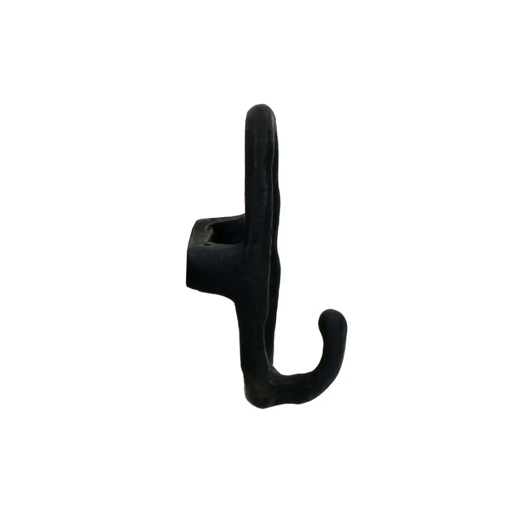 Pomax Crochets Et Porte-manteaux-EVANNA - crochet mural - aluminium - L 6 x W 4,5 x H 8,8 cm - noir
